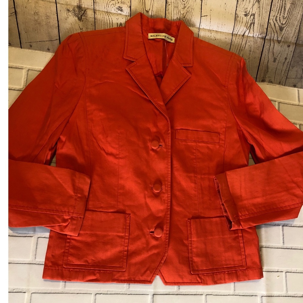 BALENCIAGA WORK LONG SLEEVE BLAZER JACKET - Picture 6 of 7
